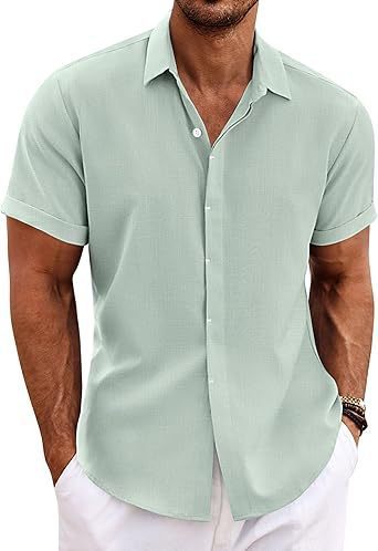 Men's Shirt Short Sleeve Casual Buckle - Gadgets and more