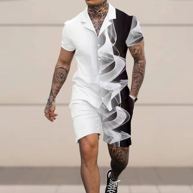 Fashion 3D Digital Printing Hawaiian Vacation Shirt Shorts - Gadgets and more