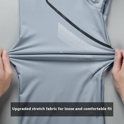 Sportswear Suit Men's Ice Silk Summer Running Short Sleeve - Gadgets and more