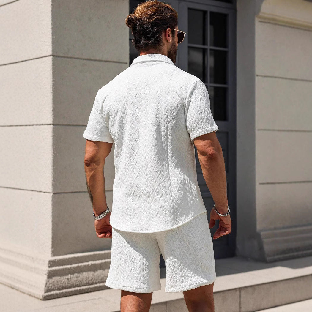 Men's Shirt Casual Loose Short Sleeves Shorts