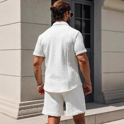 Men's Shirt Casual Loose Short Sleeves Shorts