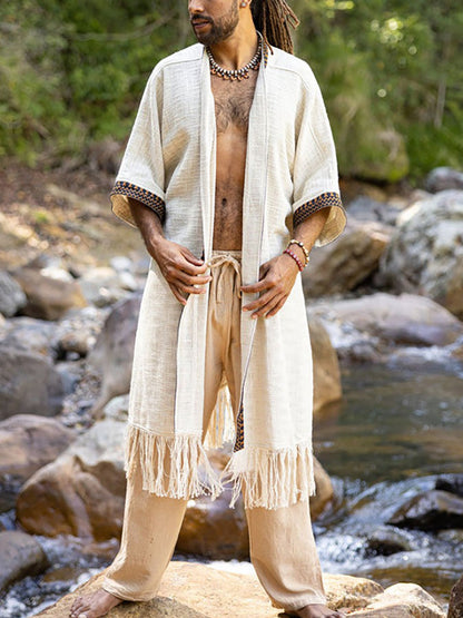 New Men's Cotton Natural Robe